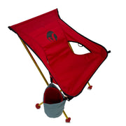 Mulibex Capra Plus Extra Wide Outdoor Camping Chair Fire Red with Cupholder