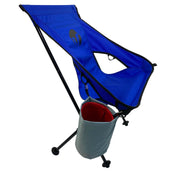 Mulibex Capra Blue Ultralight Backpacking and Camping Chair with Cupholder