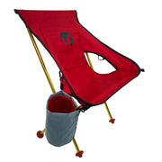 Mulibex Capra Red Ultralight Backpacking and Camping Chair with Cupholder