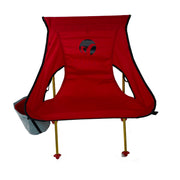 Mulibex Capra Plus Extra Wide Outdoor Camping Chair Fire Red with Cupholder