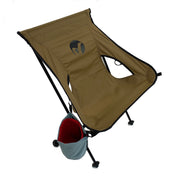 Mulibex Capra Plus Extra Wide Outdoor Camping Chair Coyote Tan with Cupholder