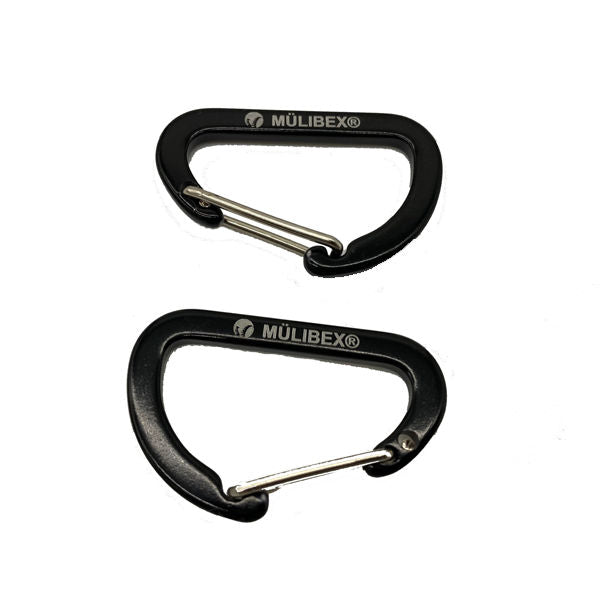 Mulibex Black Micro Carabiners