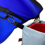 Mulibex Carry Bag Clipped to Chair with Micro Carbiners