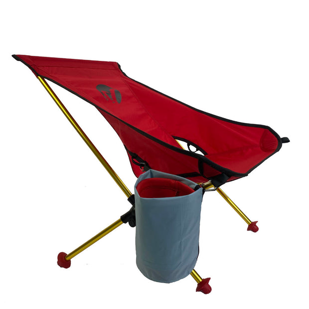 Mulibex Seagoat Islander Ultralight Beach Sports Chair Red with Cupholder