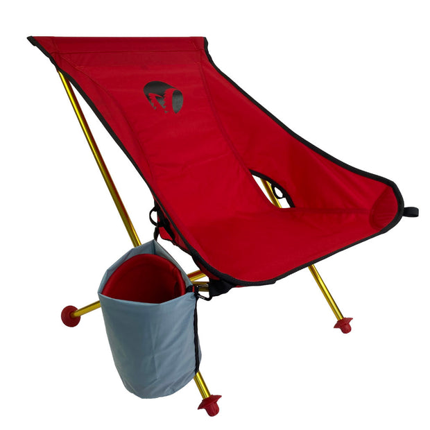 Mulibex Seagoat Islander Ultralight Beach Sports Chair Red with Cupholder